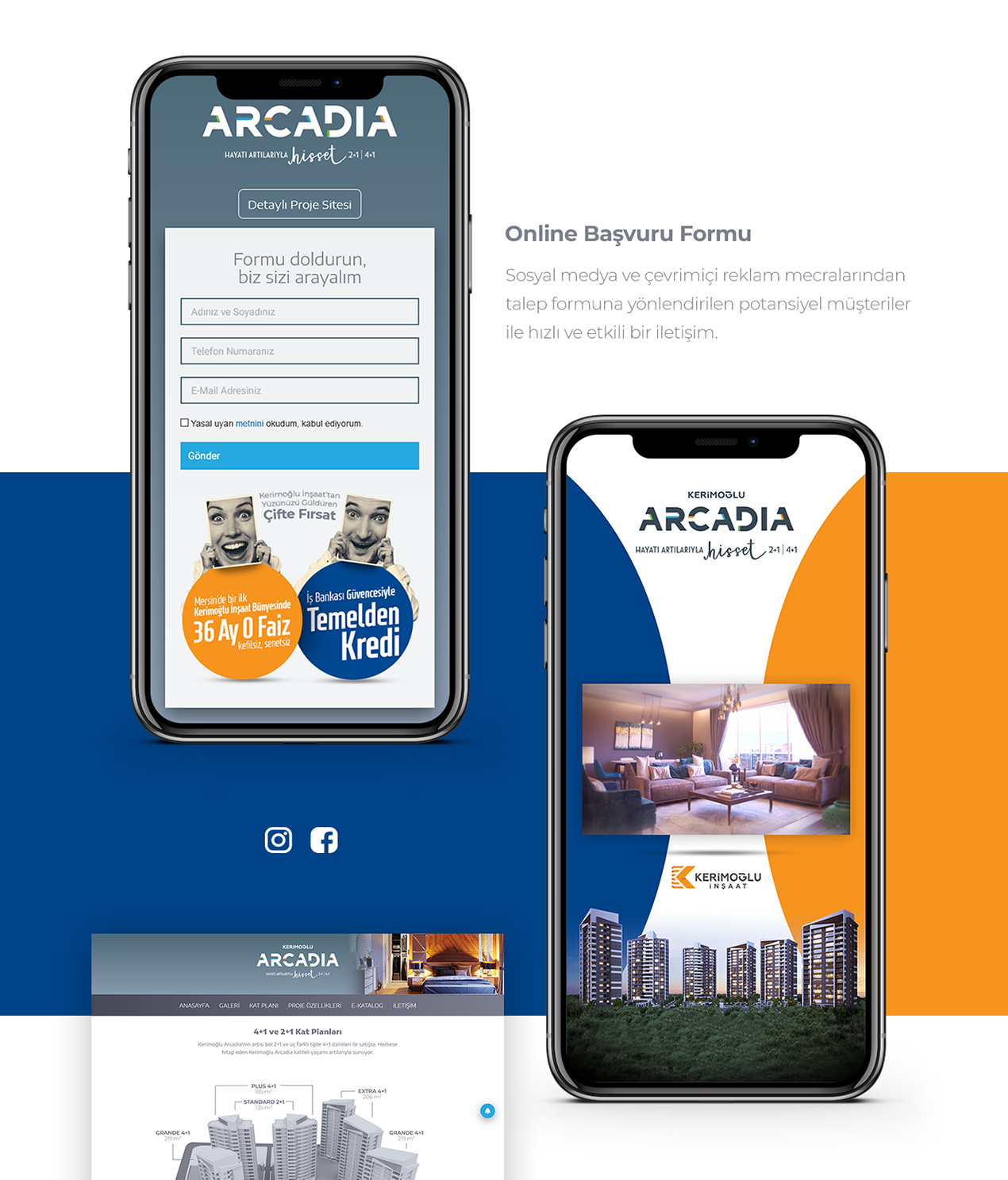 kerimoğlu Arcadia Proje web sitesi