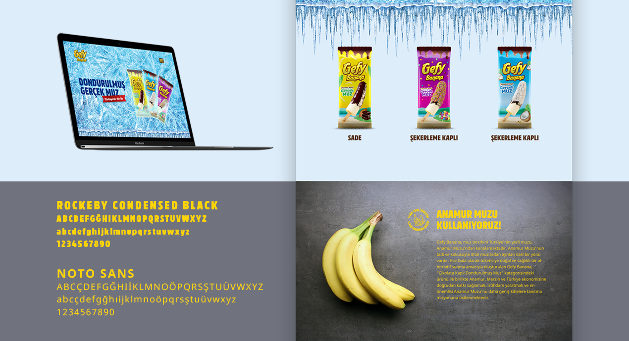Gefy Banana Web Tasarımı