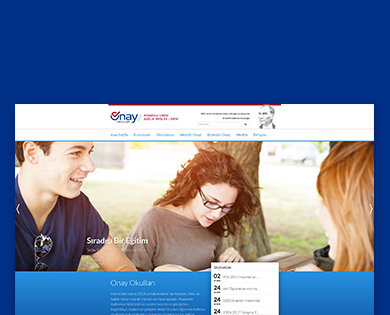 Onay Okulları Kurumsal Web Sayfası